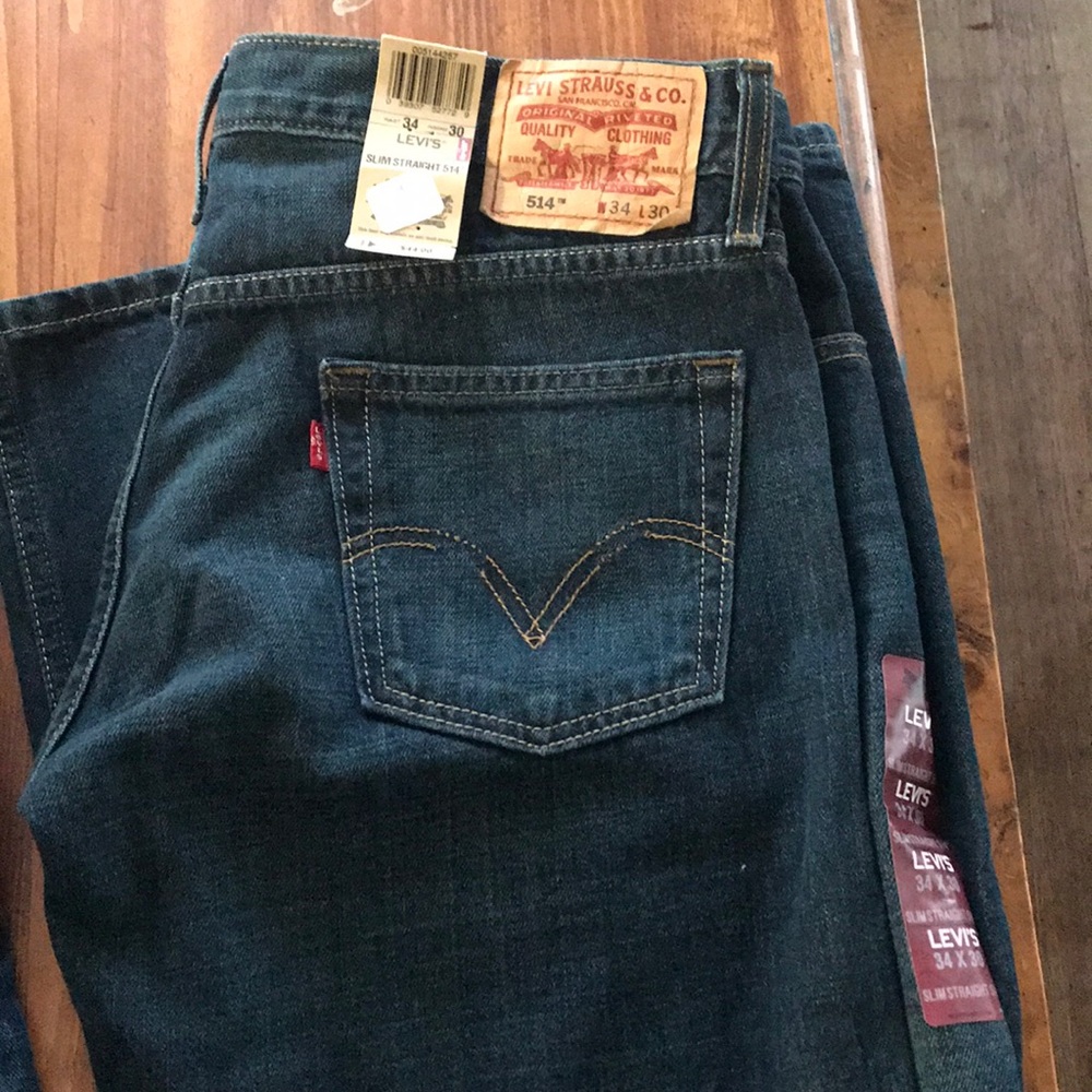 2 pairs of Men’s Levi’s Slim Straight Jeans